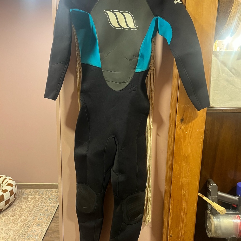 Black and Teal Wetsuit